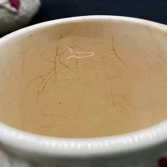 Avalon Faience Majolica Creamer/Sugar Haynes c1880 - Picture 8 of 12